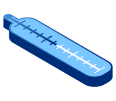 ambient thermometer blue left