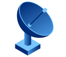 image of a satellite dish