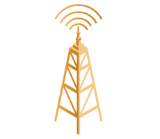 antenna tower orange