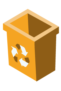 yellow bin