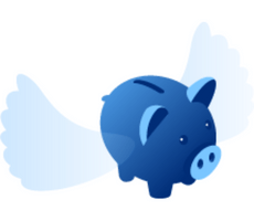 image of a piggy-bank with wings