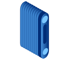 radiator blue right