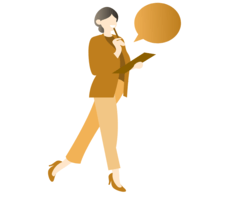 Image of a person with a speech-bubble