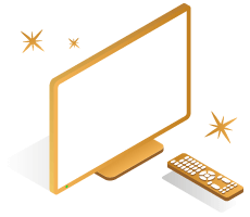 image of a tv with remote