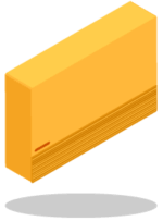 A yellow storage heater