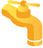 A yellow tap