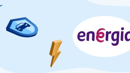 Energia logo next to a car logo