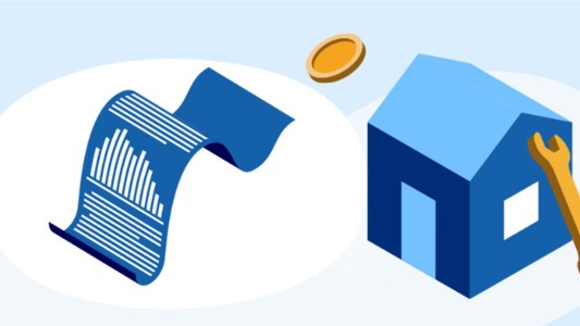 Home electricity bill and house