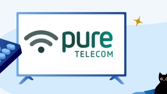 Image of a person watching Pure TV