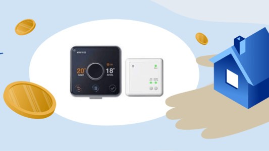 Hive thermostat for home heating control