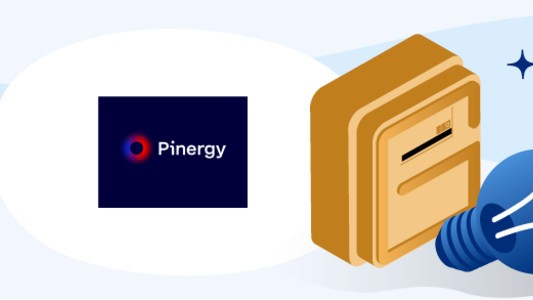 Pinergy top up meter with company logo