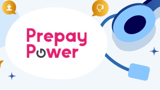 PrepayPower logo with customer service headset