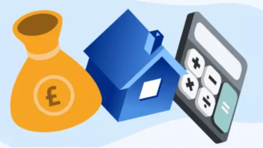 Bag of money and calculator 