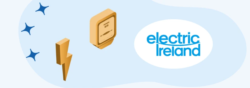 Electric Ireland logo next to an electricity meter