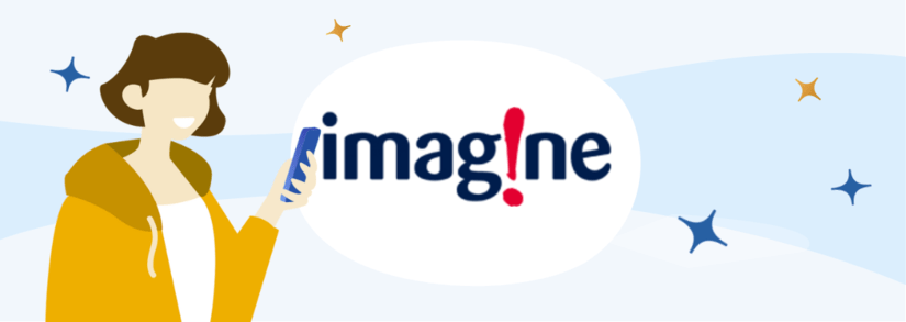 Image of a person callint the Imagine contact number