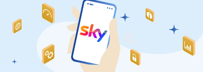 Image of the My Sky app on a phone