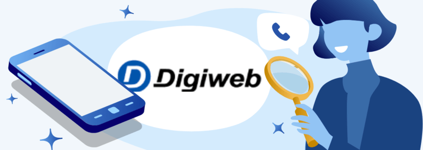 Image of a person searching how to contact Digiweb