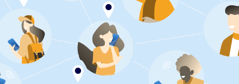 Image of several people communicating