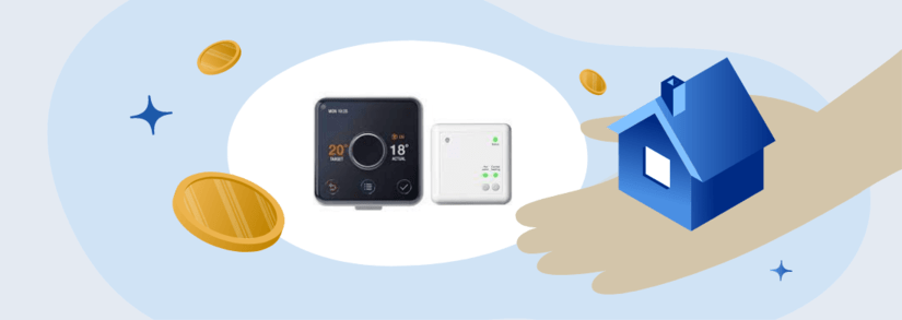 Hive thermostat for home heating control