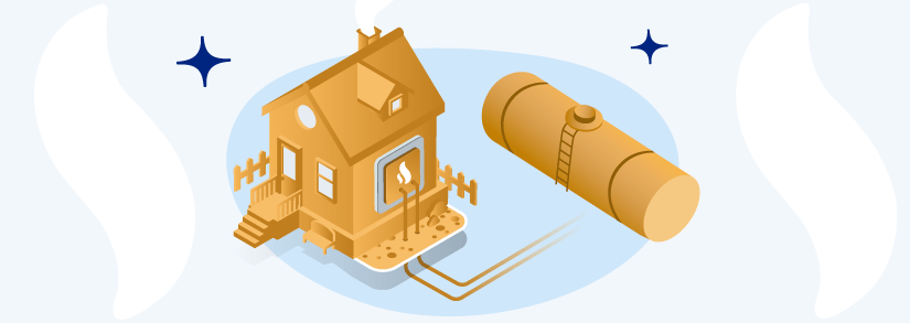 house with home heating oil