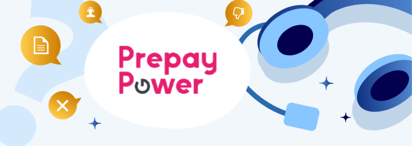 PrepayPower logo with customer service headset