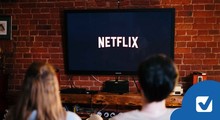 Couple watching a  TV Streaming program